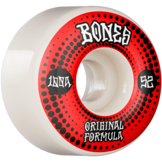BONES WHEELS OG Formula Skateboard Wheels Originals 52mm V4 Wide 4pk 100A