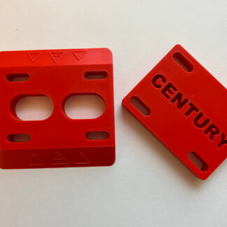 Century Pyramid Skateboard Riser Pads, Universal hole pattern, 3/8" or 1/2"