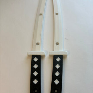 Vintage Samurai Sword style Skateboard Rails, color choice for Blade and Handle