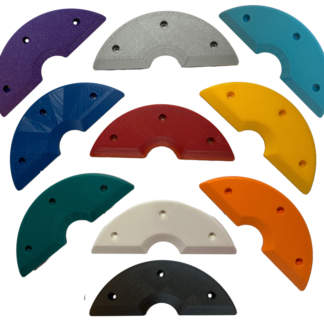 Century Skateboard tail bone style Skid Plate,  6 inch x 2 1/4 inch color choice